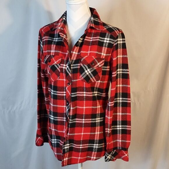 Ci Sono Plaid Flannel Women's Shirt - Picture 7 of 7